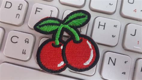 Cherry Iron On Patch Cherry Applique Embroidered Iron On