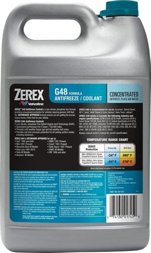 Zerex G48 Low Silicate Phosphate Free Concentrate Antifreeze Coolant 1