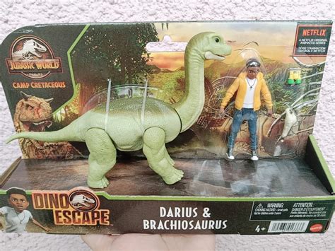 JURASSIC WORLD PAQUETE PERSONAJE Y DINOSAURIO DARIUS BRACHIOSAURUS