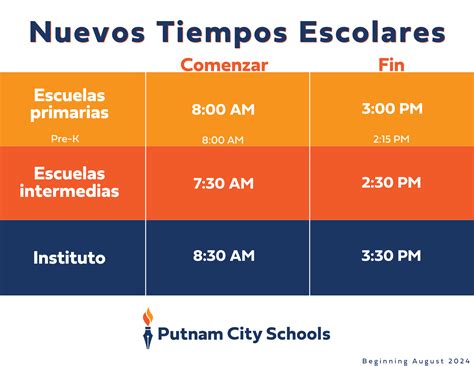 School Hours | Putnam City Schools