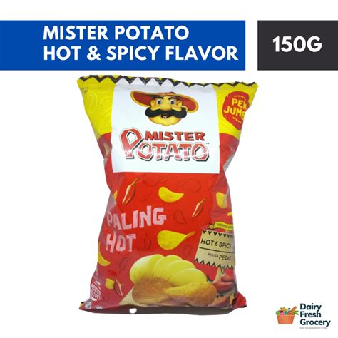 Mister Potato Jumpo Pack Potato Chips 150g Flavor Hot Spicy