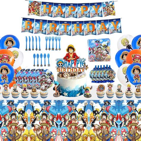 Conjunto de 130 peças de artigos e decorações de festa de aniversário