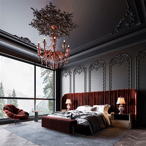 Black and Red Bedroom :: Behance