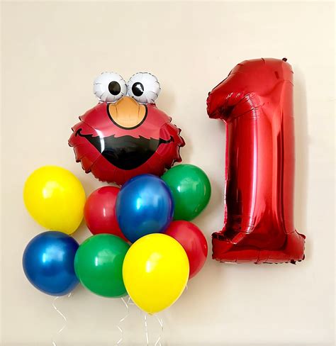 Elmo Balloonsesame Street Partyelmo Partysesame Street Birthday