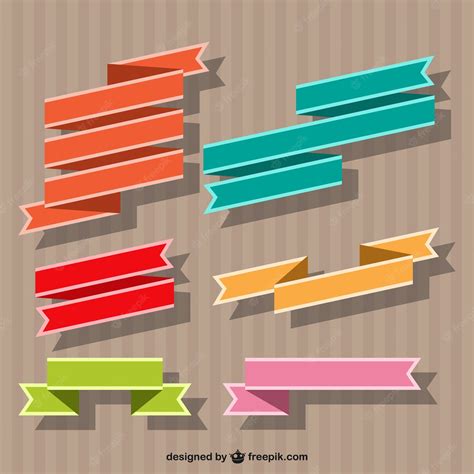 Free Vector | Ribbon banner vector