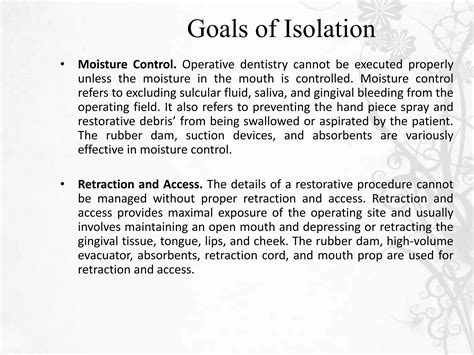Isolation in Dentistry | PPTX