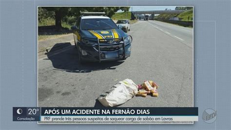 Suspeitos de saquear carga de carreta na Fernão Dias são presos pela