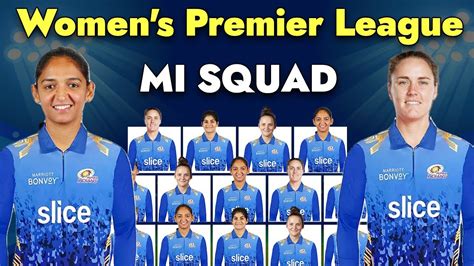 WPL 2023 MI Women Final Squad Mumbai Indians Final Squad 2023 YouTube