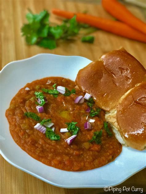 Easy One Pot Mumbai Pav Bhaji Spiced Mashed Vegetables Piping Pot