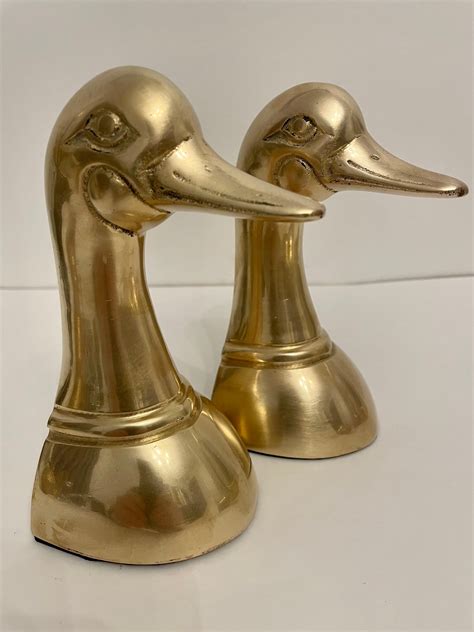 Vintage Brass Duck Bookends For Sale At 1stdibs