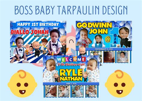 These Are Our Boss Baby Tarpaulin Design For Birthday And Christening