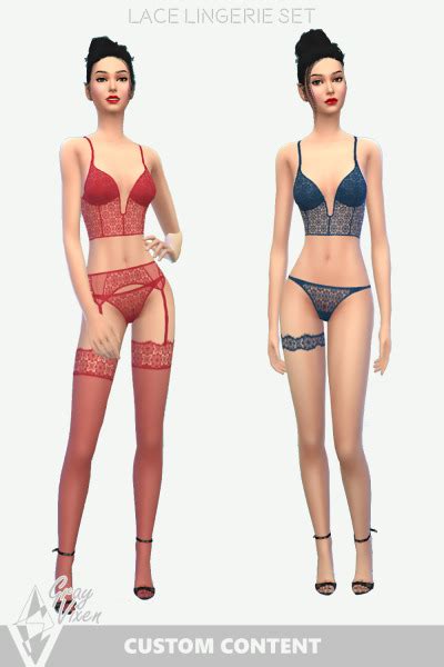 The Sims CC Lingerie Set Swatches Free Downlo Tumbex