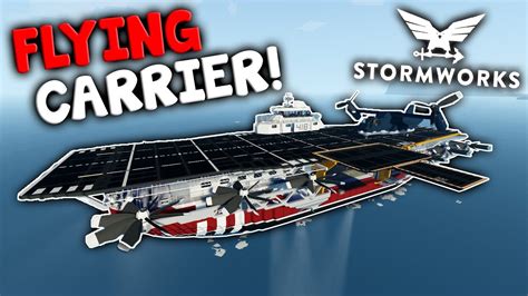 Flying Aircraft Carrier Multiplayer Stormworks Build And Rescue