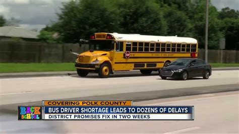 School Bus Driver Shortage Causes Delays In Polk Youtube