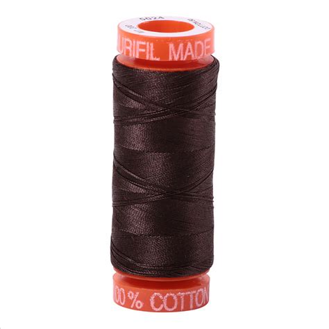 Aurifil Mako Cotton Embroiderysewing Thread 50wt 220yds Dk Brown