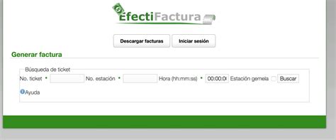 Efectifactura Facturación Tickets De Gasolineras