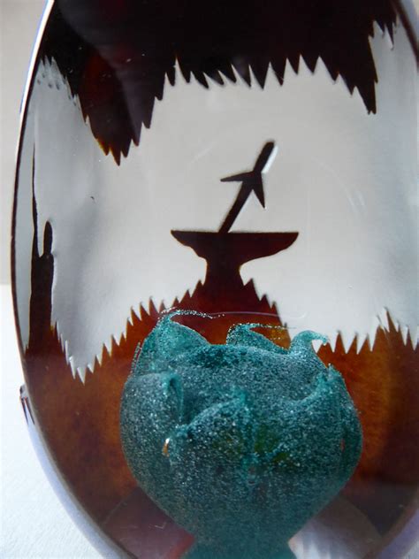 Very Rare Limited Edition Vintage Scottish Caithness Glass Paperweight Iconic Edinburgh