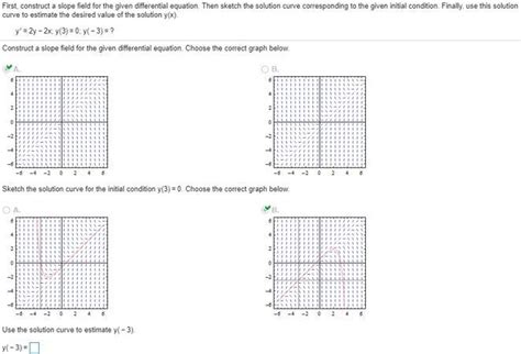 Attached Is The Slope Field Y Xy Sketch The Solution Curves