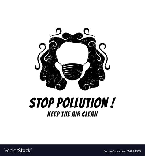 Air pollution logo Royalty Free Vector Image - VectorStock