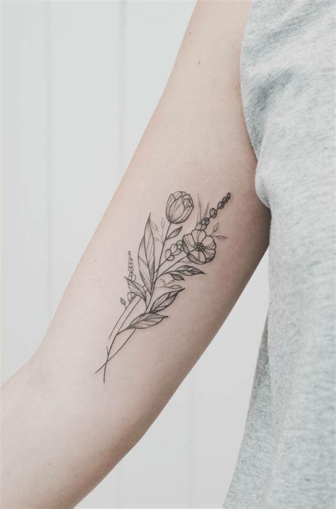 Pin By Beccie Golding On Tattoo Forearm Flower Tattoo Wildflower