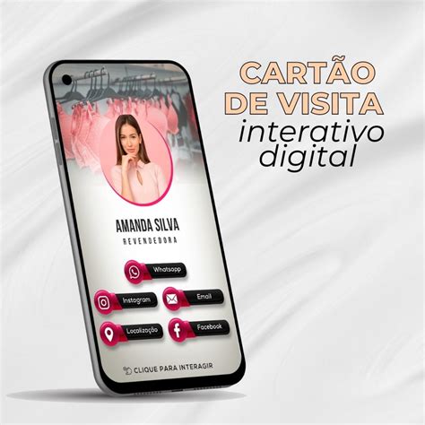 Cartão de visita interativo digital no Elo7 Enlace Mídias 193B219