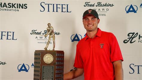 Texas Tech Senior Ludvig Aberg Wins The 2023 Fred Haskins Award For