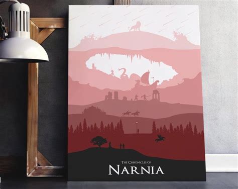 Chronicles of Narnia Poster, Narnia Art Print, 7 Books in One, 12" x 18 ...
