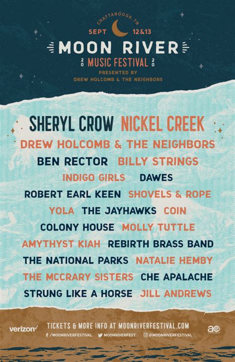 Moon River Festival Reveals Lineup Sheryl Crow Nickel Creek