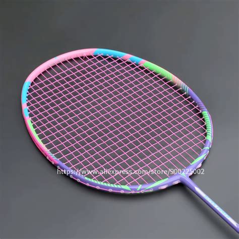 Super Light U G Full Carbon Fiber Badminton Rackets Strung Max