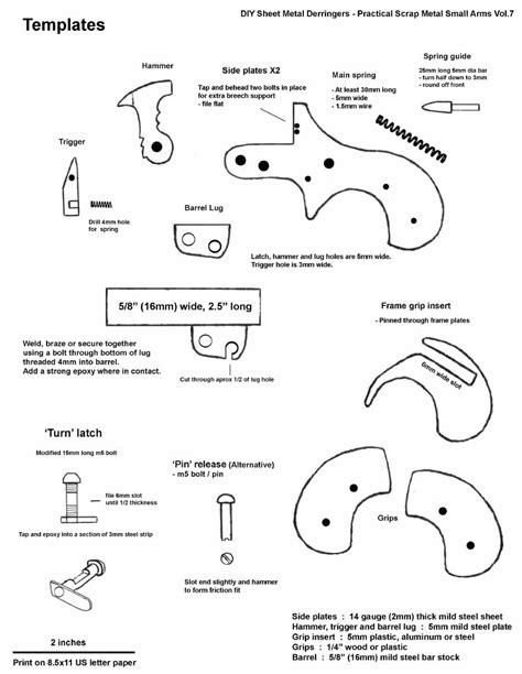 Homemade Derringer Pistol Plans By Professor Parabellum Diy Guns