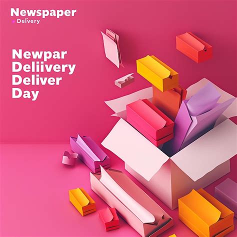 A Visually Appealing And Interesting Newspaper Delivery Day Premium