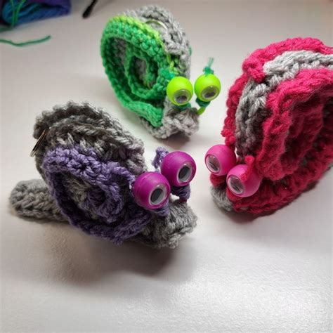 Crochet Googly Eyed Snail Googly Eye Crafts Finger Puppet Patterns