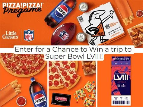 Little Caesars Pizza Sweepstakes: Win Trip to Super Bowl LVIII and 3500 ...