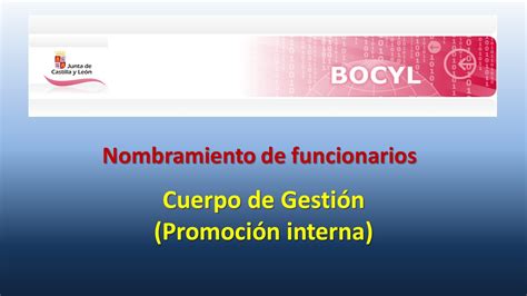 Fesp Ugt Zamora Jcyl Nombramiento De Funcionarios Cuerpo De Gestión Promoción Interna