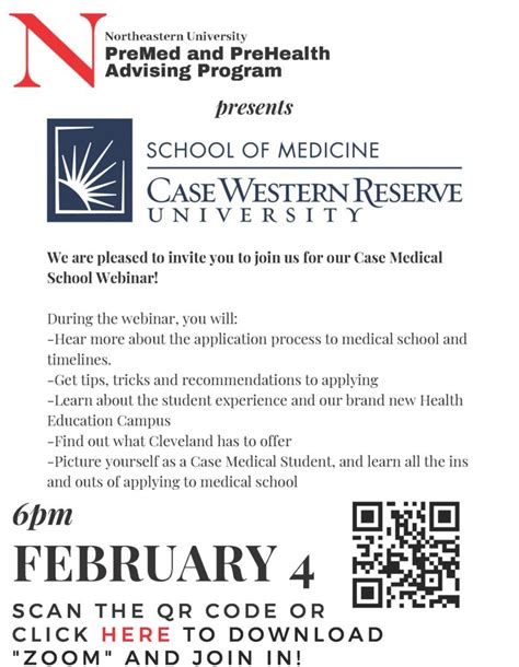 Case Western Reserve University School of Medicine Admissions Webinar ...