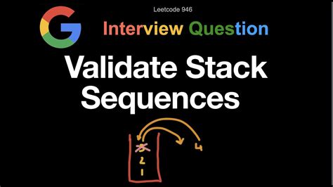 Leetcode Validate Stack Sequences Youtube