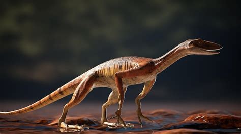 Premium Photo Compsognathus Longipes In The Forest A Dinosaur Of The