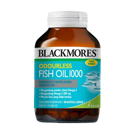 Blackmores Odourless Fish Oil Omega 3 1000 Mg 6 9 Minyak Ikan Dha