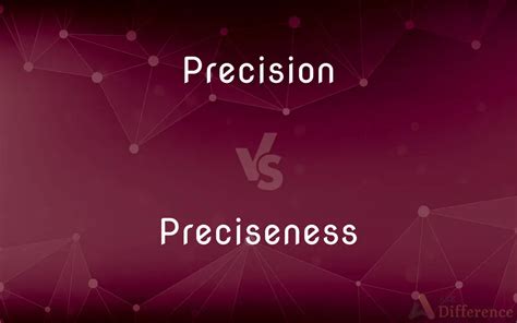 precision  preciseness whats  difference