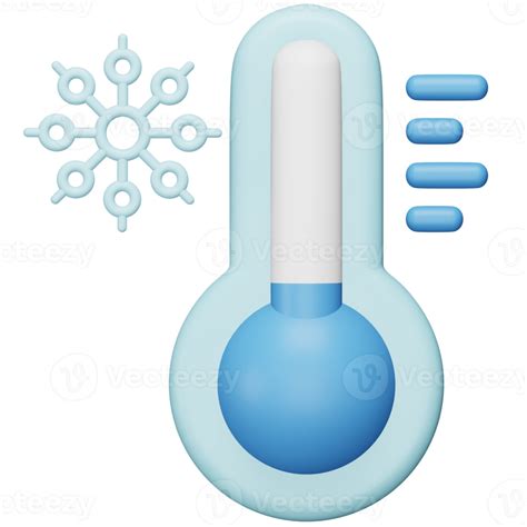 Low Temperatures D Rendering Isometric Icon Png