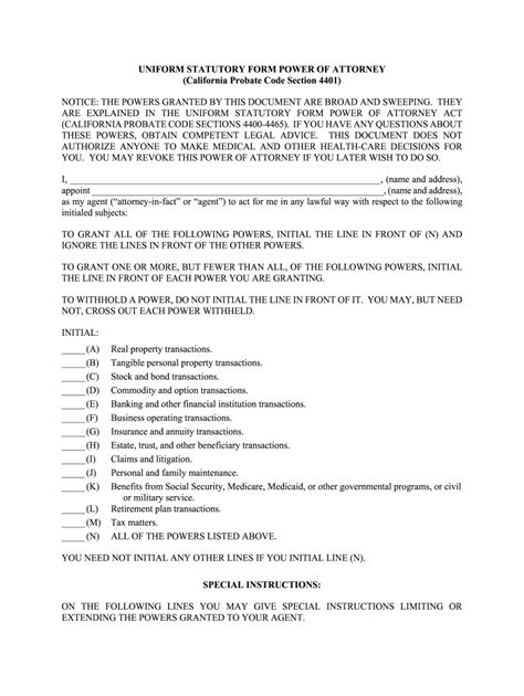 California Probate Code 4401 2020 2025 Form Fill Out And Sign Printable Pdf Template