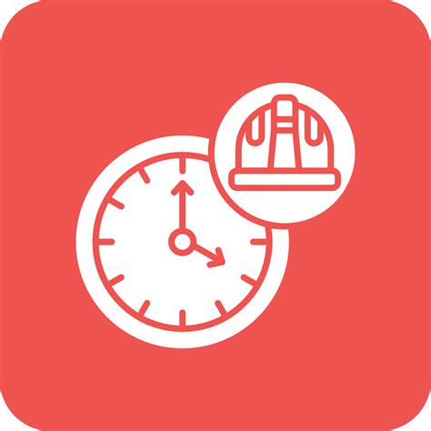 Working Hours Multicolor Round Corner Glyph Inverted Icon 16073008