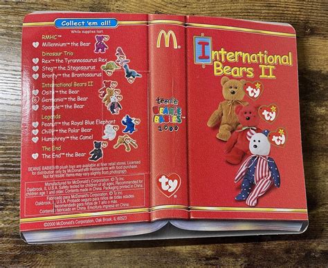 Ty Germania The Bear Beanie Baby International Bears Ii Mcdonald S