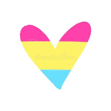 Pansexual Pride Grunge Style Flag And Abstract Human Face Line Art Gay And Lesbian Icon Symbol