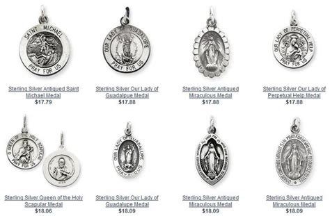 Patron Saints Jewelry Sterling Silver Patron Saint Medals Popular