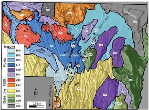 Geomorphic Units Mapped Using Both Field Observations And The