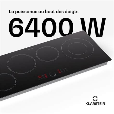 Klarstein Plaque Induction 7000w Plaque De Cuisson à Induction Table De Cuisson Induction 4 Feux