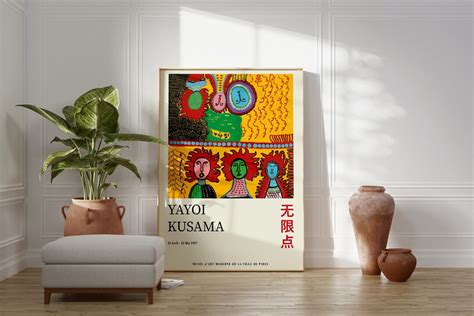 Yayoi Kusama Exhibition Poster High Quality Print Japanese Modern Wall Art Vivid Colors