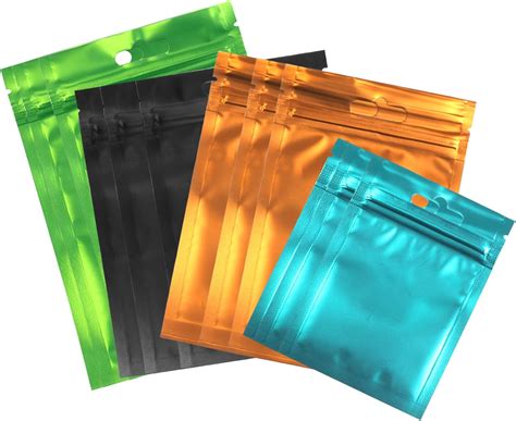 Matogle 120pcs Sachets Refermables Anti Odeur En Aluminium Petit Sac