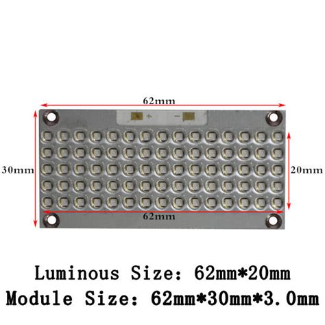 W High Power Uv Led Cob Module Led Curing Lamp Water Cooled Air Cooled